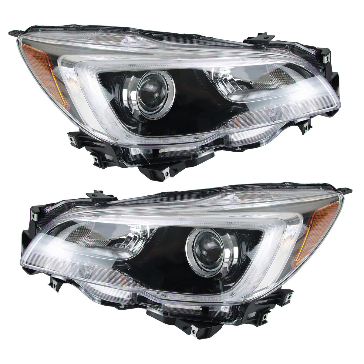 1 Pair Left Right Headlight Assembly for 15-17 Subaru Legacy/Outback Headlamps
