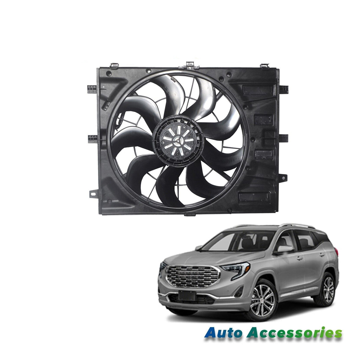 Radiator Cooling Fan Assembly for 2020-2022 Chevrolet Equinox GMC Terrain 1.5L