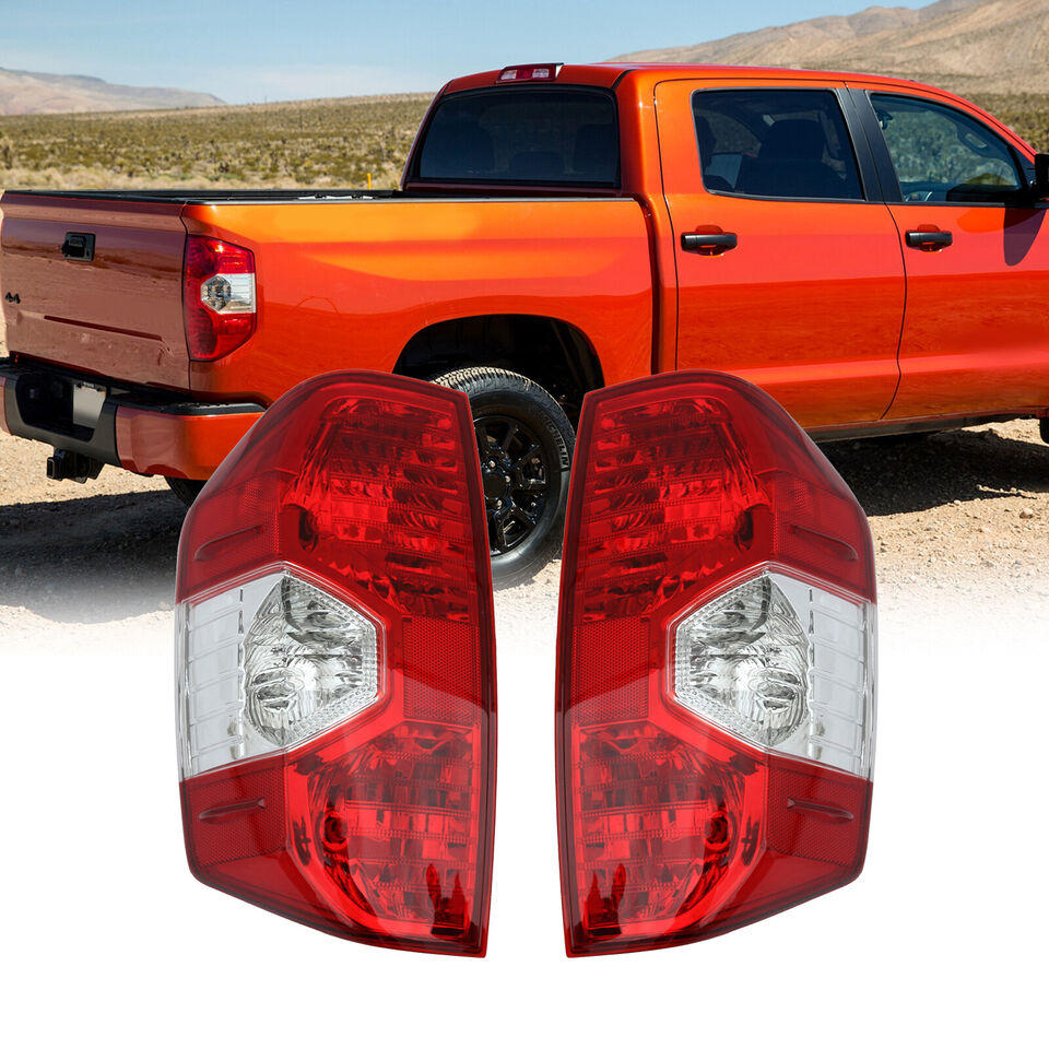 1 Pair Tail Lights for 14-21 Toyota Tundra Tail with Backup Brake Clearance Bulb