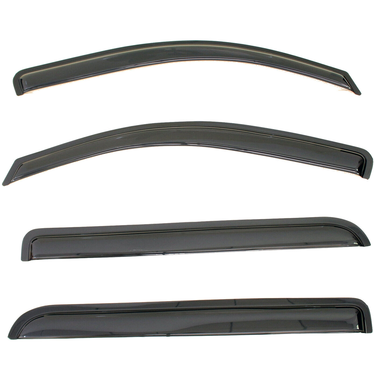 For 14-18 Silverado Sierra Crew Cab Out Channel Sun Rain Vent Window Visors 4pcs