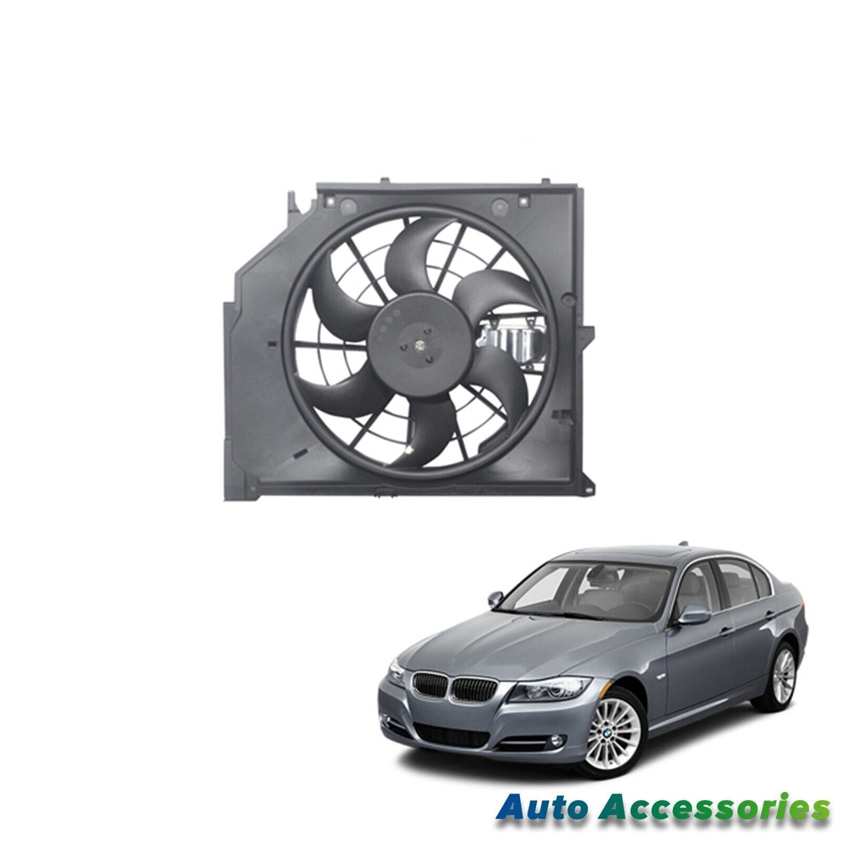 Radiator Cooling Fan for 01-05 BMW 325i 325Ci 330Ci 330i 2000 328i 328Ci 323Ci